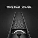 For Samsung Galaxy Z Fold4 GKK Litchi Pattern Foldable Protective Phone Case with Ring Holder(Black)