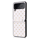For Samsung Galaxy Z Flip4 5G Colorful Love Lanyard Phone Case(Gold)