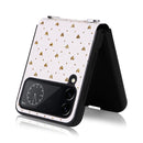 For Samsung Galaxy Z Flip4 5G Colorful Love Lanyard Phone Case(Gold)