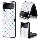 For Samsung Galaxy Z Flip4 5G Colorful Love Lanyard Phone Case(Blue)