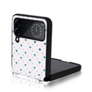 For Samsung Galaxy Z Flip4 5G Colorful Love Lanyard Phone Case(Blue)