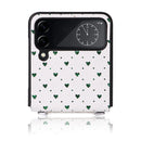 For Samsung Galaxy Z Flip4 5G Colorful Love Lanyard Phone Case(Green)