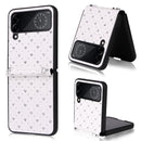 For Samsung Galaxy Z Flip4 5G Colorful Love Lanyard Phone Case(Silver)