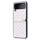 For Samsung Galaxy Z Flip4 5G Colorful Love Lanyard Phone Case(Silver)