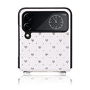 For Samsung Galaxy Z Flip4 5G Colorful Love Lanyard Phone Case(Silver)