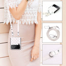 For Samsung Galaxy Z Flip4 5G Colorful Love Lanyard Phone Case(Silver)