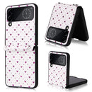 For Samsung Galaxy Z Flip4 5G Colorful Love Lanyard Phone Case(Purple)