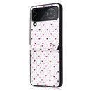 For Samsung Galaxy Z Flip4 5G Colorful Love Lanyard Phone Case(Purple)