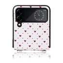 For Samsung Galaxy Z Flip4 5G Colorful Love Lanyard Phone Case(Purple)