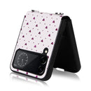 For Samsung Galaxy Z Flip4 5G Colorful Love Lanyard Phone Case(Purple)