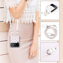 For Samsung Galaxy Z Flip4 5G Colorful Love Lanyard Phone Case(Purple)