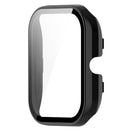 For Amazfit GTS4 Mini PC+ Toughened Film Fully Enclosed Protective Watch Case(Black)