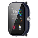 For Amazfit GTS4 Mini PC+ Toughened Film Fully Enclosed Protective Watch Case(Ink Blue)