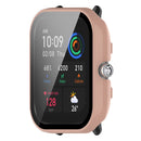 For Amazfit GTS4 Mini PC+ Toughened Film Fully Enclosed Protective Watch Case(Pink)