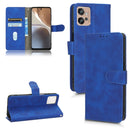 For Motorola Moto G32 Skin Feel Magnetic Flip Leather Phone Case(Blue)