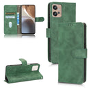 For Motorola Moto G32 Skin Feel Magnetic Flip Leather Phone Case(Green)