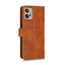 For Motorola Moto G32 Skin Feel Magnetic Flip Leather Phone Case(Brown)