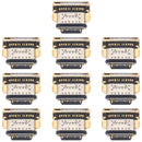 10 PCS Charging Port Connector For vivo iQOO 5 5G/iQOO 5 Pro 5G