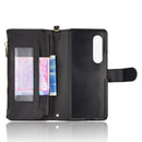 For Samsung Galaxy Z Fold4 5G Litchi Texture Zipper Leather Phone Case(Black)
