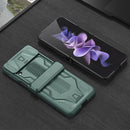 For Samsung Galaxy Z Flip4 GKK Sliding Camshield Magnetic Armor Flip Phone Case(Purple)