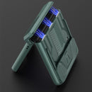 For Samsung Galaxy Z Flip4 GKK Sliding Camshield Magnetic Armor Flip Phone Case(Purple)