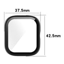 For Amazfit Bip U / Bip U Pro / Pop / Pop Pro PC + Tempered Glass Integrated Protective Watch Case(Transparent White)