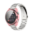 For Huawei Watch3 Pro New Full Coverage TPU Electroplating Protective Watch Case(Fink)