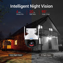 ESCAM QF300 3MP Smart WiFi IP Camera Support AI Humanoid Detection/Auto Tracking/Cloud Storage/Two-way Voice Night Vision, Plug Type:US Plug