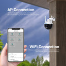ESCAM QF300 3MP Smart WiFi IP Camera Support AI Humanoid Detection/Auto Tracking/Cloud Storage/Two-way Voice Night Vision, Plug Type:UK Plug