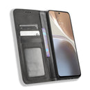For Motorola Moto G32 Magnetic Buckle Retro Texture Leather Phone Case(Black)