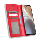 For Motorola Moto G32 Magnetic Buckle Retro Texture Leather Phone Case(Red)
