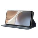 For Motorola Moto G32 Magnetic Buckle Retro Texture Leather Phone Case(Blue)