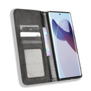 For Motorola Moto X30 Pro 5G / Edge 30 Ultra Magnetic Buckle Retro Texture Leather Phone Case(Black)