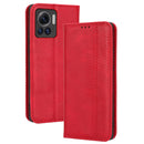 For Motorola Moto X30 Pro 5G / Edge 30 Ultra Magnetic Buckle Retro Texture Leather Phone Case(Red)