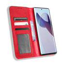 For Motorola Moto X30 Pro 5G / Edge 30 Ultra Magnetic Buckle Retro Texture Leather Phone Case(Red)