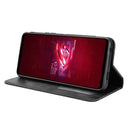 For ASUS ROG Phone 6 / 6 Pro Magnetic Buckle Retro Texture Leather Phone Case(Black)