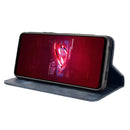 For ASUS ROG Phone 6 / 6 Pro Magnetic Buckle Retro Texture Leather Phone Case(Blue)