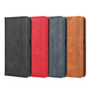 For ASUS ROG Phone 6 / 6 Pro Magnetic Buckle Retro Texture Leather Phone Case(Red)