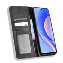For Huawei nova Y90 Magnetic Buckle Retro Texture Leather Phone Case(Black)