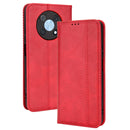 For Huawei nova Y90 Magnetic Buckle Retro Texture Leather Phone Case(Red)