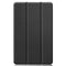 For Galaxy Tab S6 Lite 10.4 inch Custer Pattern Pure Color Horizontal Flip Leather Case with Three-folding Holder(Black)
