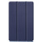 For Galaxy Tab S6 Lite 10.4 inch Custer Pattern Pure Color Horizontal Flip Leather Case with Three-folding Holder(Blue)