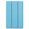 For Galaxy Tab S6 Lite 10.4 inch Custer Pattern Pure Color Horizontal Flip Leather Case with Three-folding Holder(Sky Blue)
