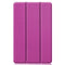 For Galaxy Tab S6 Lite 10.4 inch Custer Pattern Pure Color Horizontal Flip Leather Case with Three-folding Holder(Purple)