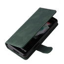 For Samsung Galaxy Z Fold4 5G Detachable Leather Folding Phone Case(Dark Green)