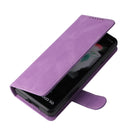 For Samsung Galaxy Z Fold4 5G Detachable Leather Folding Phone Case(Purple)
