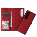 For Samsung Galaxy Z Fold4 5G Detachable Leather Folding Phone Case(Red)