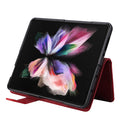For Samsung Galaxy Z Fold4 5G Detachable Leather Folding Phone Case(Red)