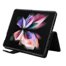 For Samsung Galaxy Z Fold4 5G Detachable Leather Folding Phone Case(Black)