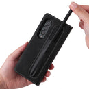For Samsung Galaxy Z Fold4 5G Detachable Leather Folding Phone Case(Black)